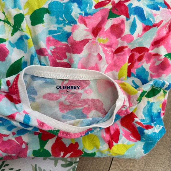 *Play Condition* Old Navy Toddler Girl’s Colorful Floral Casual Dress - Picture 13 of 15